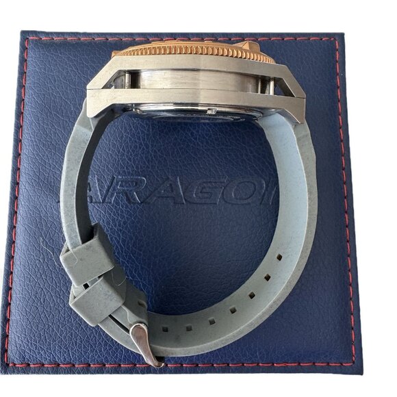 Aragon Silverjet 8N24 Miyota Skeleton Automatic Watch 50mm - ROSE GOLD - A232ROS - Picture 10 of 12